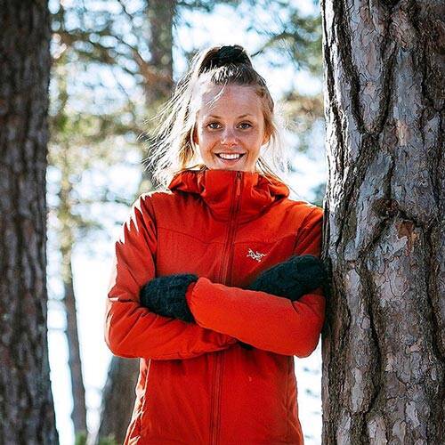 Ultra runner and ski mountaineer Johanna Åström Portrait of Johanna Åström