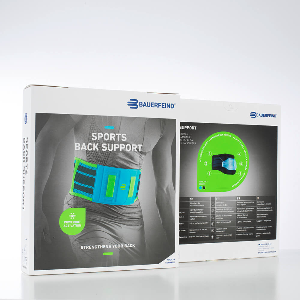 Packaging of the Sports Back Support
